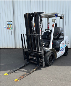 Used equipment: Nissan P1F2A25DU Counterbalance Forklift