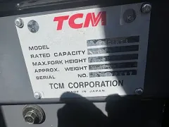 Used equipment: TCM FG18T19